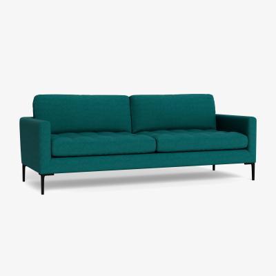 Heal's Heal's Eton 4 Seater Sofa Brushed Cotton Pine Black Feet - Heal's UK Furniture