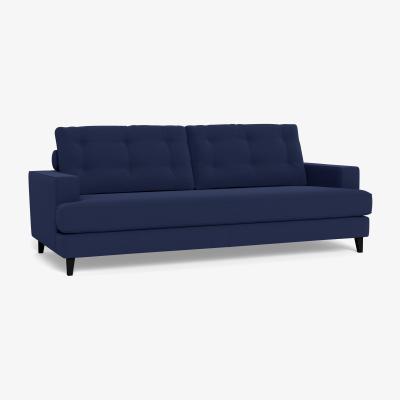Heal's Heal's Mistral 4 Seater Sofa Melton Wool New Navy Black Feet