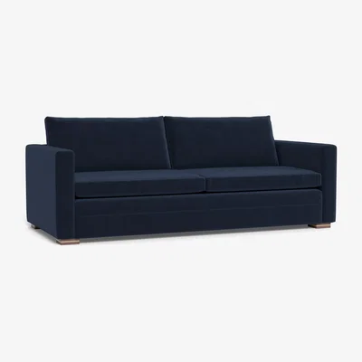 Heal's Heal's Palermo 4 Seater Sofa Stonewash Leather Vintage Green 278 Walnut Feet - Heal's UK Furniture