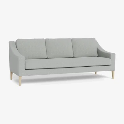 Heal's Heal's Richmond 4 Seater Sofa Melton Wool Limestone Black Feet
