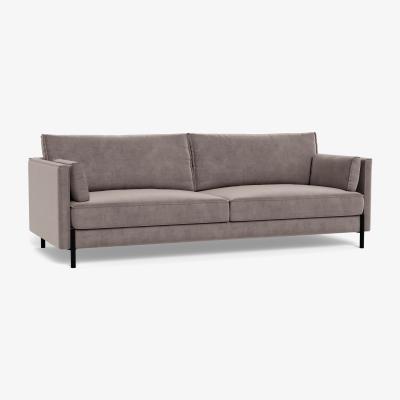 Heal's Heal's Tortona 4 seater Sofa Smart Luxe Velvet Mushroom