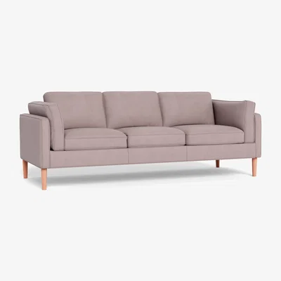 Heal's Heal's Sonno 4 Seater Siena Cotton Dusky Pink Natural Feet - Heal's UK Furniture