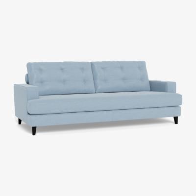 Heal's Heal's Mistral 4 Seater Sofa Capelo LinenCotton Sea Shanty Black Feet - Heal's UK Furniture