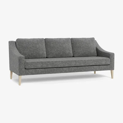Heal's Heal's Richmond 4 Seater Sofa Melton Wool Shale WALNUT