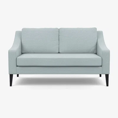 Heal's Heal's Mistral 4 Seater Sofa Smart Velvet Jade Black Feet - Heal's UK Furniture