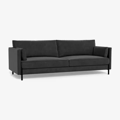 Heal's Heal's Tortona 4 seater Sofa Smart Luxe Velvet Nickel