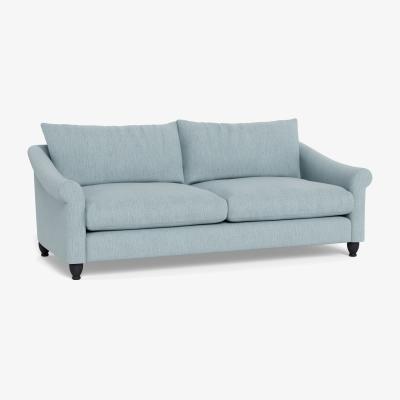 Heal's Heal's Devon 4 Seater Smart Linen Mix Duck Egg Natural Ash Feet - Heal's UK Furniture
