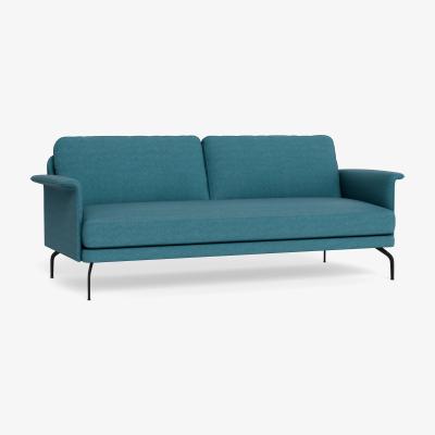 Heal's Heal's Iver 4 Seater Sofa Brushed Cotton Cadet Black Feet