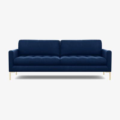 Heal's Heal's Eton 4 Seater Sofa Melton Wool Limestone Black Feet - Heal's UK Furniture