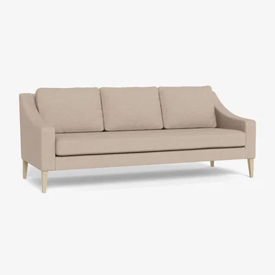 Heal's Heal's Richmond 4 Seater Sofa Boucle Tweed Pearl Natural Beech Feet
