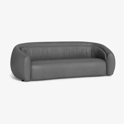 Heal's Heal's Flora 4 Seater Sofa Daino Leather Steel