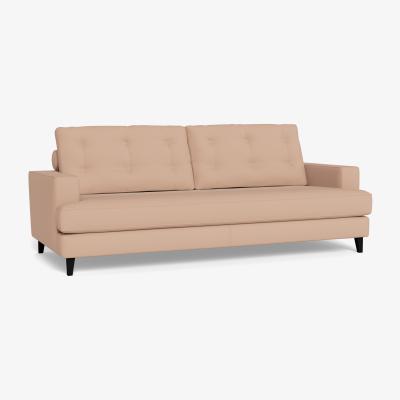 Heal's Heal's Mistral 4 Seater Sofa Capelo Linen-Cotton Rosedale Black Feet