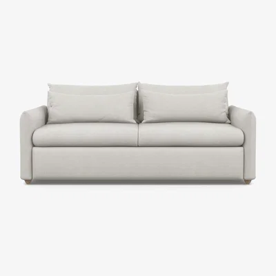 Heal's Heal's Pillow 4 Seater Sofa Linen Shadow Natural Feet - Heal's UK Furniture