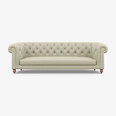 Heal's Heal's Fitzrovia 4 Seater Sofa Cotton Grain Chestnut Stain Feet