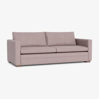 Heal's Heal's Palermo 4 Seater Sofa Siena Cotton Dusky Pink Black Feet - Heal's UK Furniture