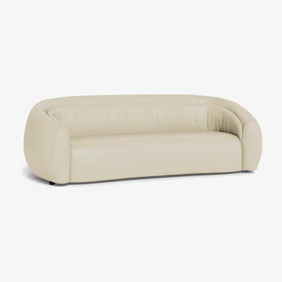 Heal's Heal's Flora 4 Seater Sofa Grain Leather Storm
