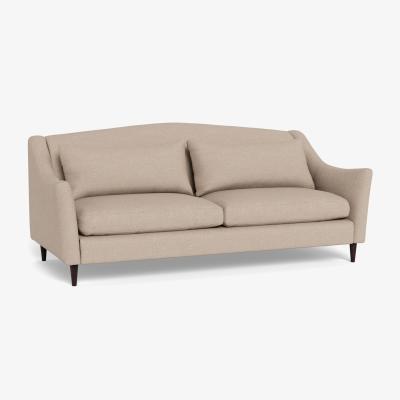 Heal's Heal's Somerset 4 Seater Sofa Boucle Tweed Pearl Natural Beech Feet