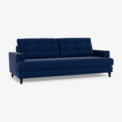 Heal's Heal's Mistral 4 Seater Sofa Velvet Midnight Black Feet