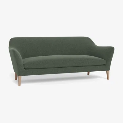 Heal's Heal's Wallis 4 Seater Sofa Boucle Fern Stained Oak Feet
