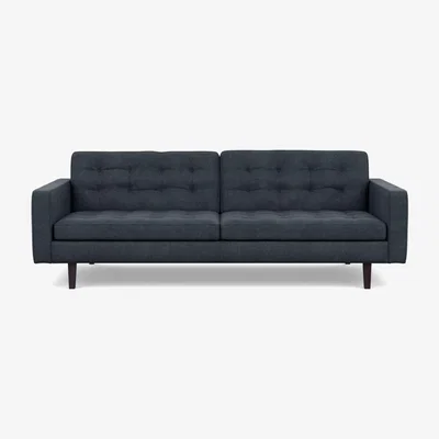 Heal's Heal's Hepburn 4 Seater Sofa St Moritz Wool Grey Black Feet - Heal's UK Furniture