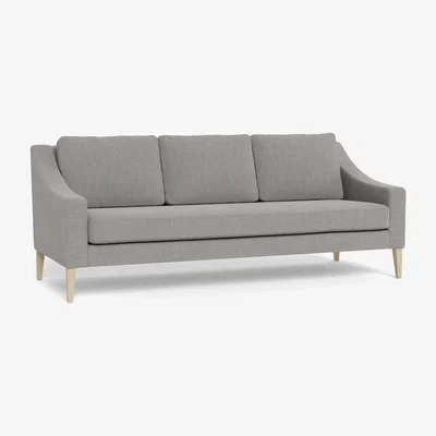 Heal's Heal's Richmond 4 Seater Sofa Texture Pale Grey Walnut Feet
