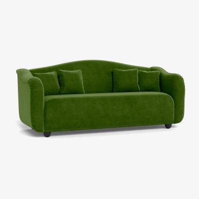 Heal's Heal's Tetbury 4 Seater Sofa Smart Luxe Velvet Grass Natural Beech Feet