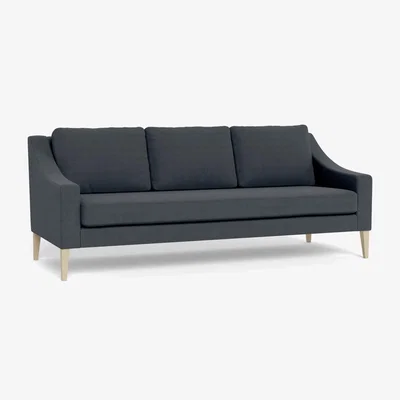 Heal's Heal's Richmond 4 Seater Sofa Capelo Linen Mineral Tinted Ash Feet - Heal's UK Furniture