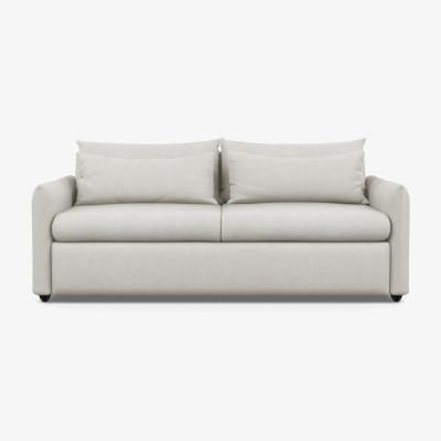 Heal's Heal's Pillow 4 Seater Sofa Capelo LinenCotton Sea Salt Black Feet - Heal's UK Furniture