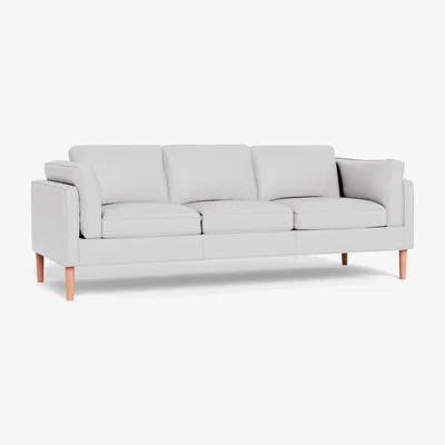 Heal's Heal's Sonno 4 Seater Leather Grain White 000 Walnut Feet - Heal's UK Furniture