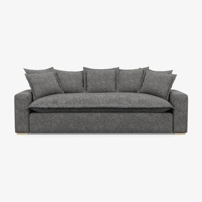 Heal's Heal's Brompton 4 Seater Sofa Melton Wool Shale Natural - Heal's UK Furniture