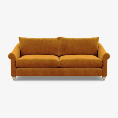 Heal's Heal's Devon 4 Seater Tejo Recycled Cobalt Walnut Stain Beech Feet - Heal's UK Furniture