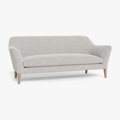 Heal's Heal's Wallis 4 Seater Sofa Chunky Boucle Ecru Black Painted Oak Feet