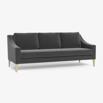 Heal's Heal's Richmond 4 Seater Sofa Melton Wool Granite Natural Feet - Heal's UK Furniture
