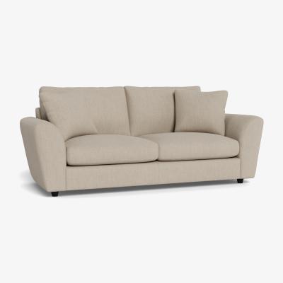 Heal's Heal's Snooze 4 Seater Sofa Broad Weave Putty Black Feet - Heal's UK Furniture