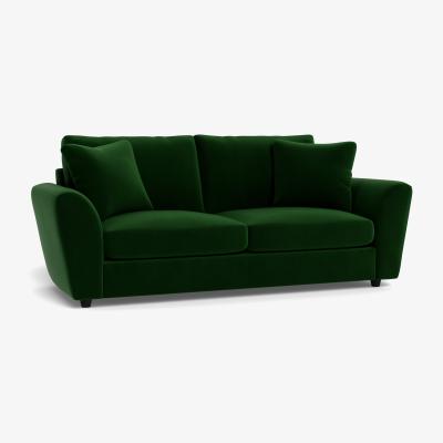Heal's Heal's Snooze 4 Seater Sofa Smart Velvet Forest Black Feet