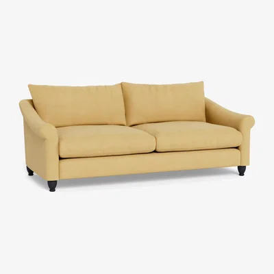Heal's Heal's Devon 4 Seater Tejo Recycled Ochre Walnut Stain Beech Feet - Heal's UK Furniture