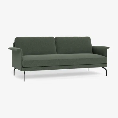 Heal's Heal's Iver 4 Seater Sofa Texture Soot Black Feet