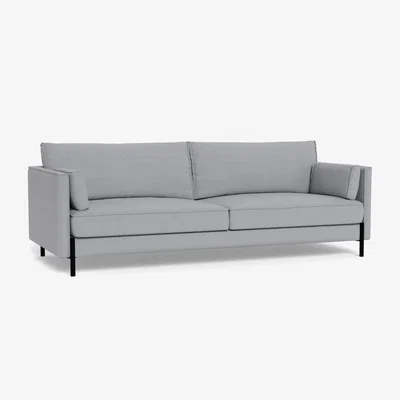 Heal's Heal's Tortona 4 seater Sofa Brushed Cotton Pewter - Heal's UK Furniture