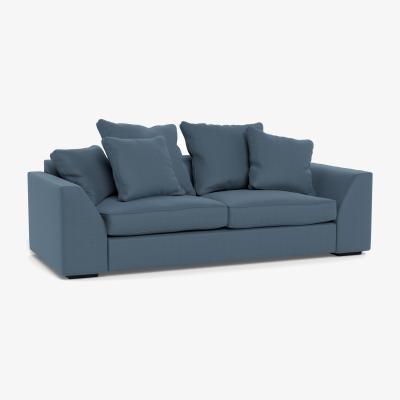 Heal's Heal's Cumulus 4 Seater Sofa Capelo LinenCotton Mineral Black Feet - Heal's UK Furniture