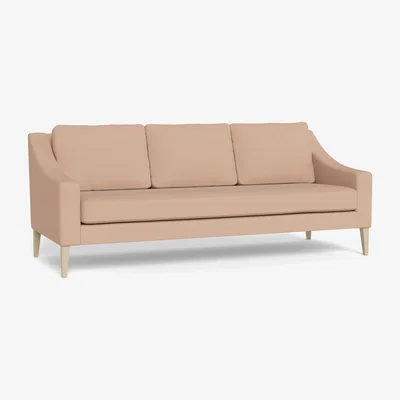 Heal's Heal's Richmond 4 Seater Sofa Capelo Linen-Cotton Rosedale Black Feet