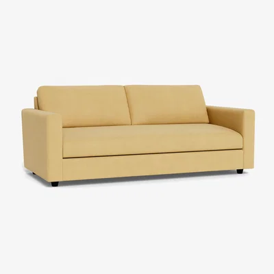 Heal's Heal's Nimbus II 4 Seater Sofa Tejo Recycled Ochre Black Feet