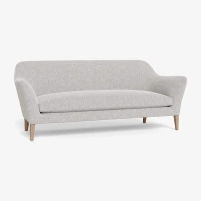 Heal's Heal's Wallis 4 Seater Sofa Chunky Boucle Ecru Natural Oak Feet