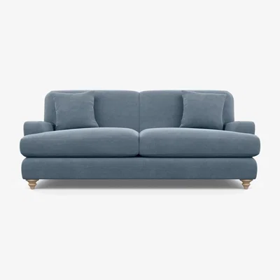 Heal's Heal's Hampstead 4 Seater Sofa Tejo Cobalt Black Painted Oak Feet - Heal's UK Furniture