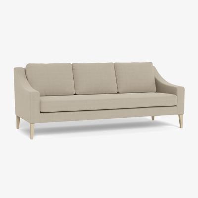 Heal's Heal's Richmond 4 Seater Sofa Smart Luxe Velvet Ocean Natural Ash Feet - Heal's UK Furniture