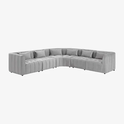 My Furniture Essen Large Corner Sofa – Dove Grey