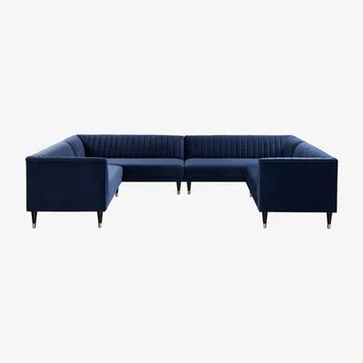 My Furniture Baxter Super Lounge suite – Navy Blue
