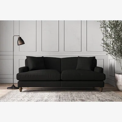 Nkuku Nkuku Deni Sofa | Make To Order | Large | Brera Linen Charcoal