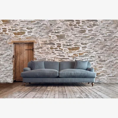 Nkuku Nkuku Deni Grand Sofa | Production Furniture | Cream | 78 x 225 x 110 cm