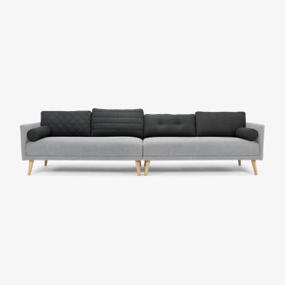 Out & Out Original Dixie Mix - Sofa - 4 Seater - Grey