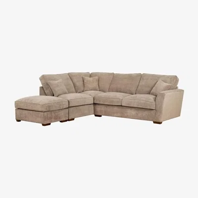 Downtown Franklin 4 Seater Right Hand Corner Group with Footstool Standard Back